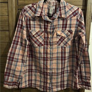 Wrangler Plaid Pearl Snap